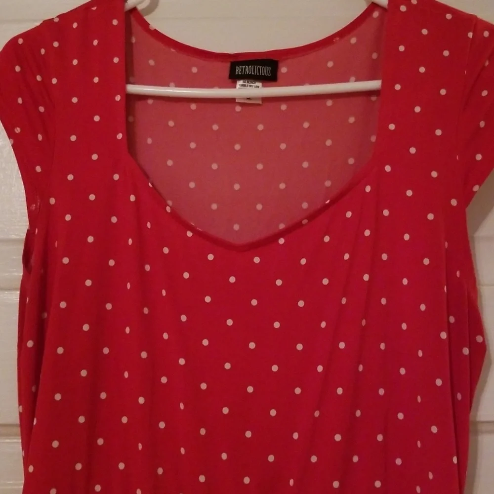Retrolicious Red Polka Dot Dress - Picture 2 of 3